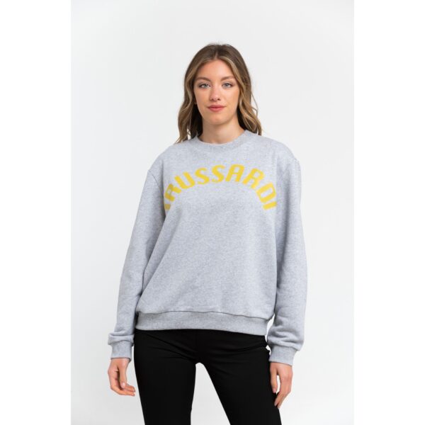 Trussardi 36F000321T002191_E510MelangeGreyPrintYellow – Sweatshirt