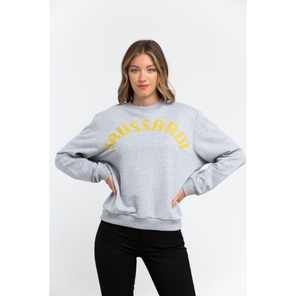 Trussardi 36F000321T002191_E510MelangeGreyPrintYellow – Sweatshirt