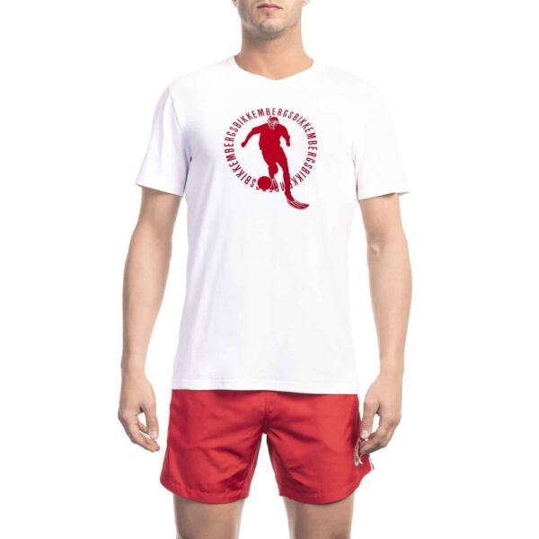Bikkembergs Beachwear BKK1MTS02_WHITE – T-shirt