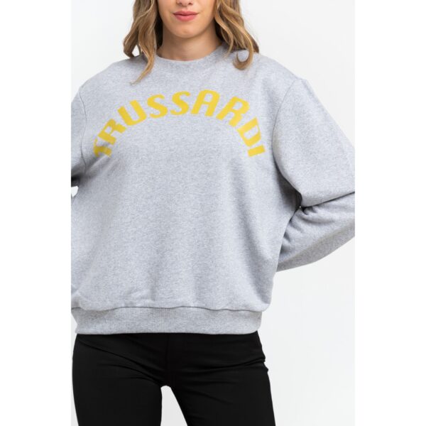 Trussardi 36F000321T002191_E510MelangeGreyPrintYellow – Sweatshirt