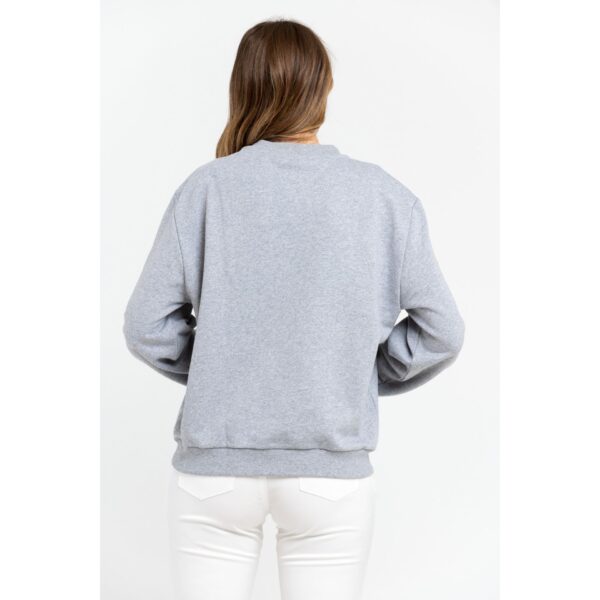 Trussardi 36F000321T002191_E696MelangeGreyPrintBlue – Sweatshirt