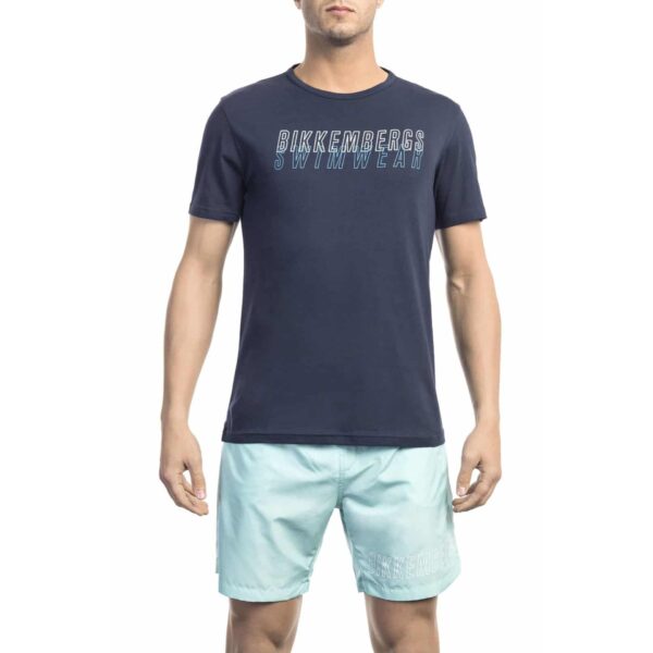 Bikkembergs Beachwear BKK1MTS01_NAVY – T-shirt