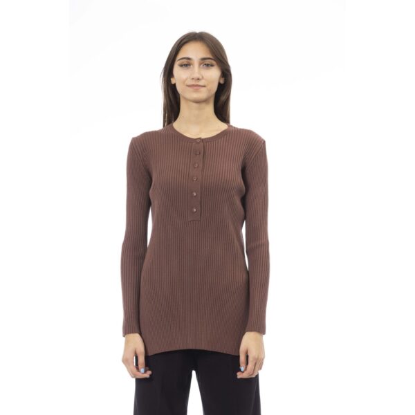 Alpha Studio AD8212U_5032CIOCCOLATO – Trui