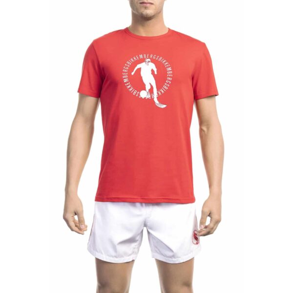 Bikkembergs Beachwear BKK1MTS02_RED – T-shirt