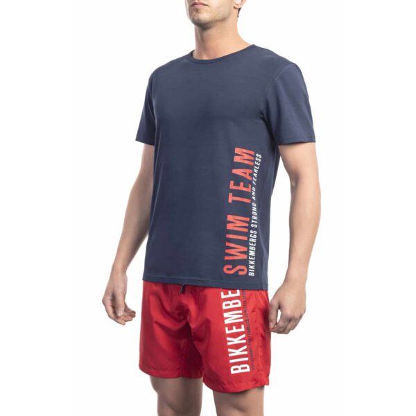 Bikkembergs Beachwear BKK1MTS04_NAVY – T-shirt