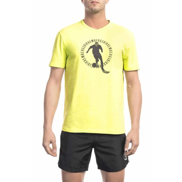 Bikkembergs Beachwear BKK1MTS02_YELLOW(FLUO) – T-shirt