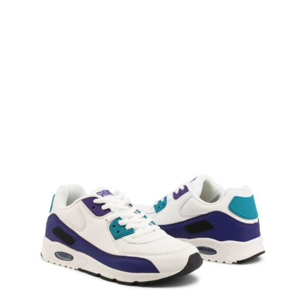 Shone 005-001_LACES-WHITE-PURPLE – Sportschoenen