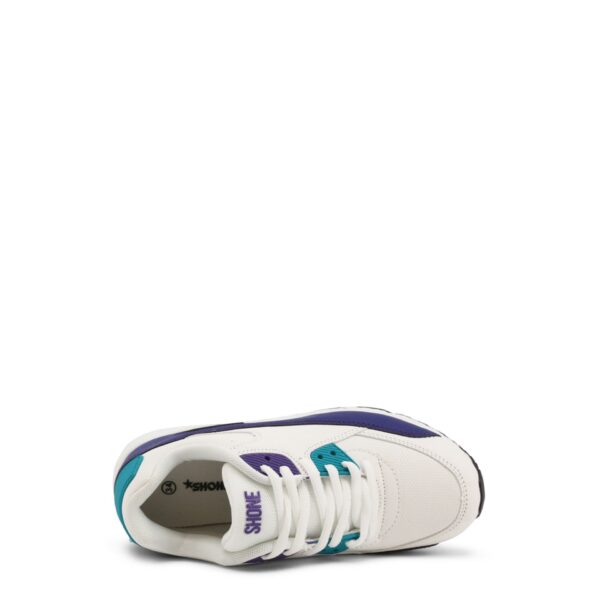 Shone 005-001_LACES-WHITE-PURPLE – Sportschoenen