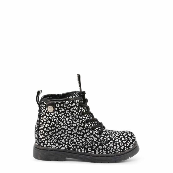 Shone 3382-055_BLACK-ANIMALIER – Enkel laarzen