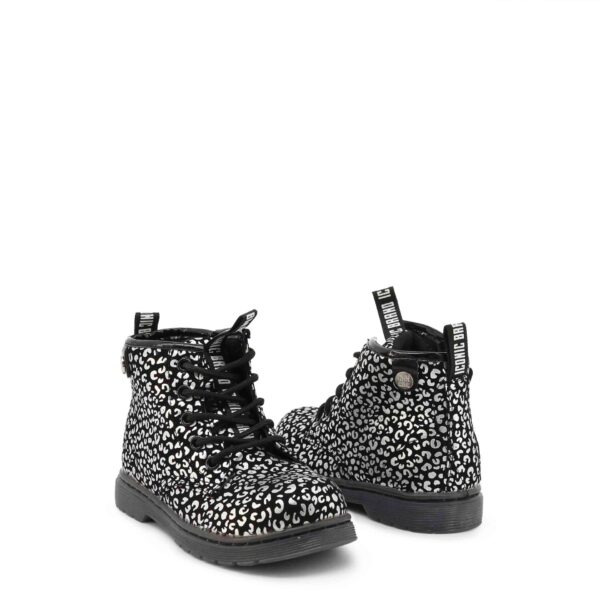 Shone 3382-055_BLACK-ANIMALIER – Enkel laarzen